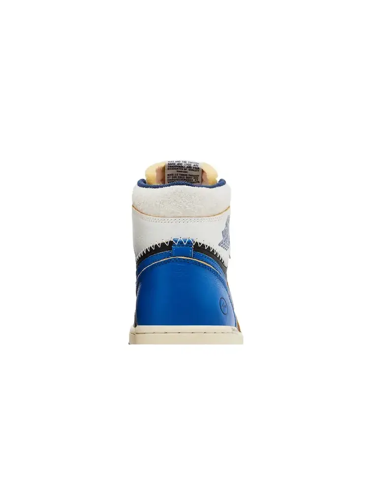 Кроссовки Fragment Design x Union LA x Air Jordan 1 Retro High OG 'Sport Royal' — изображение 7 из 10, синий