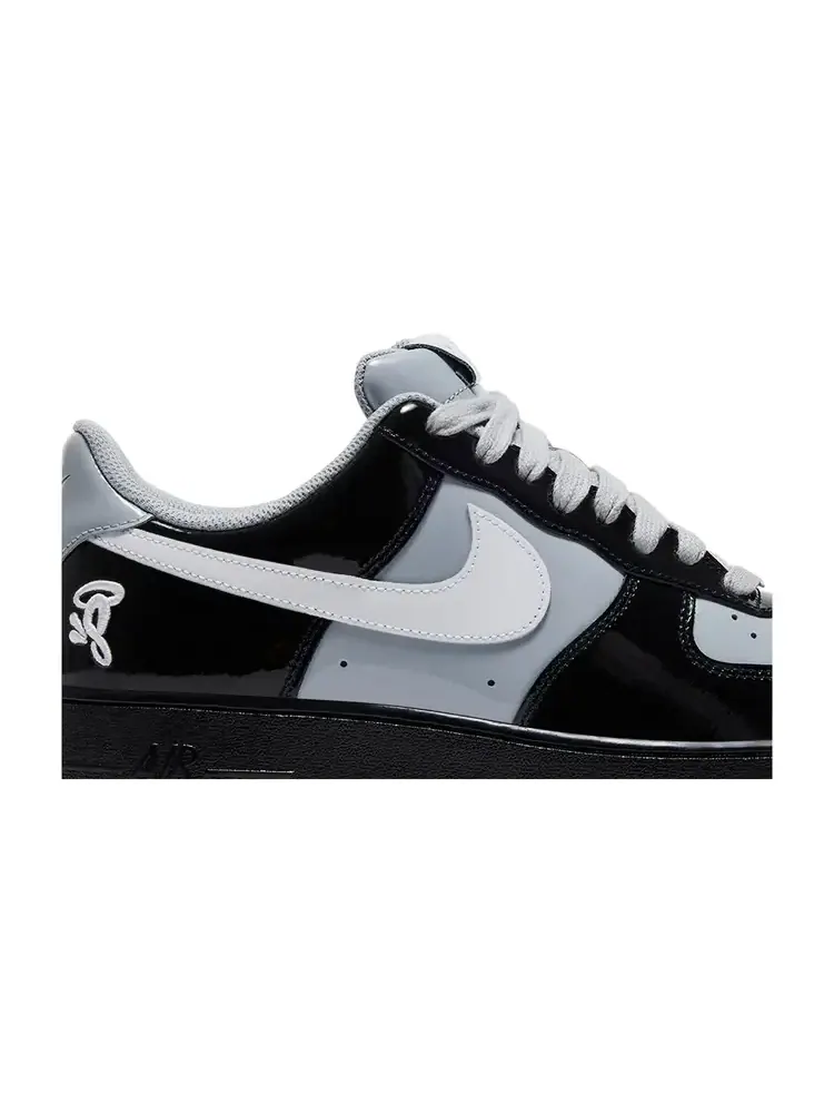 Кроссовки Central Cee x Nike Air Force 1 Low 'Black White Smoke Grey' — изображение 2 из 8, черный