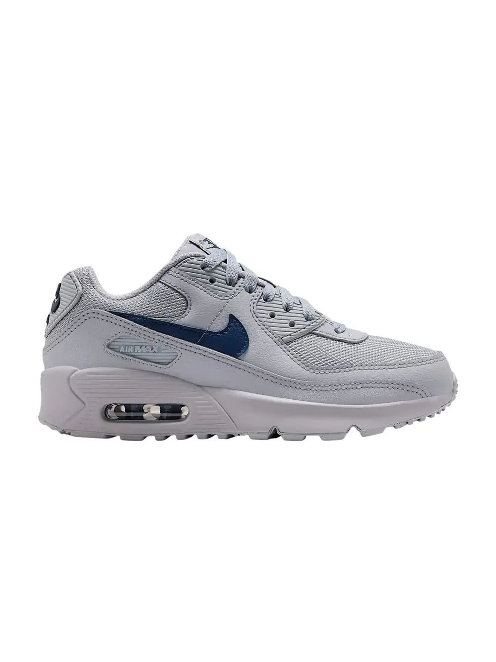 Кроссовки Nike Air Max 90 GS — изображение 1 из 1, серый/серый/темно-синий