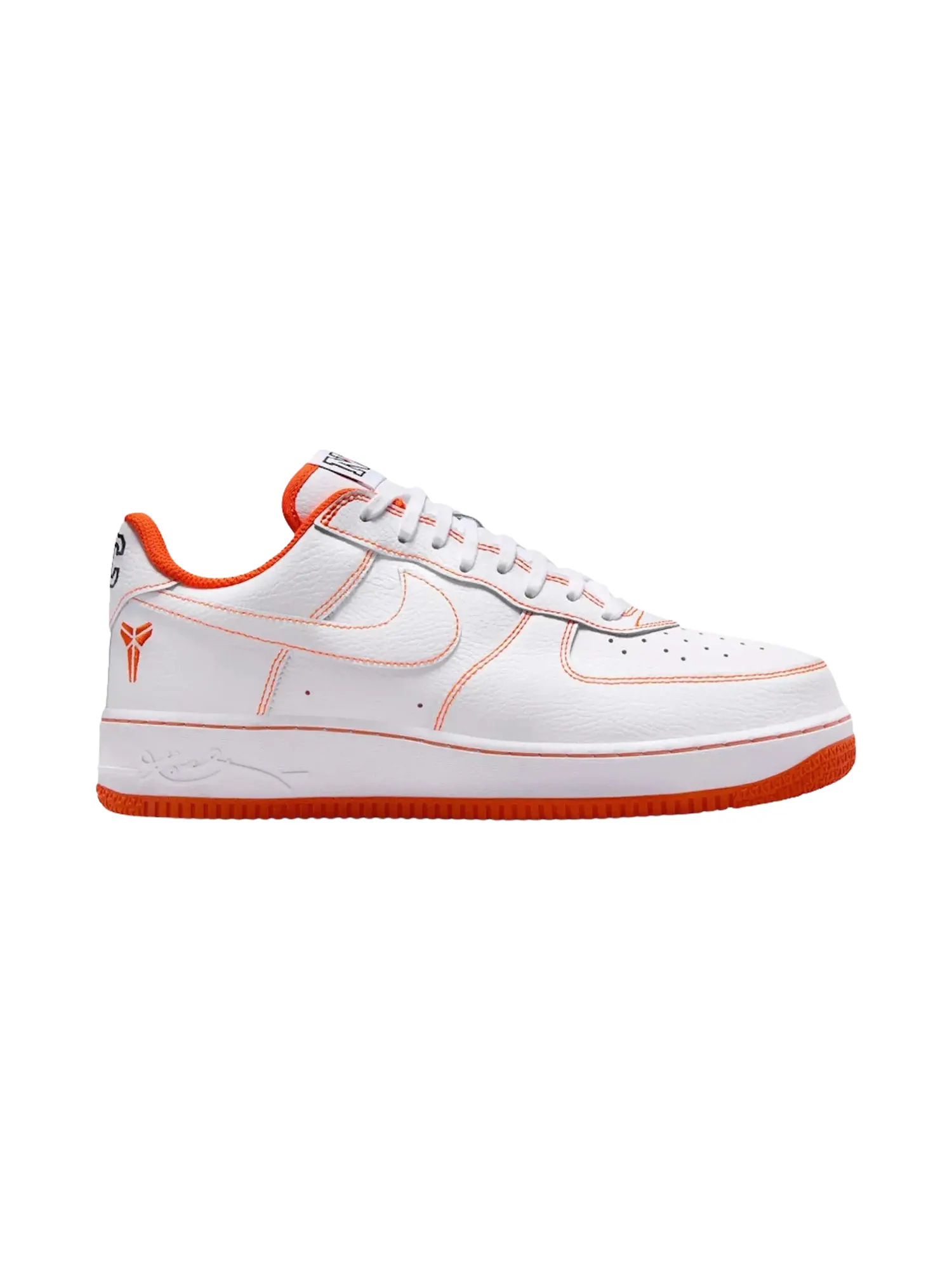Кроссовки Kobe Bryant x Nike Air Force 1 Low — изображение 1 из 1, белый/белый-оранжевый