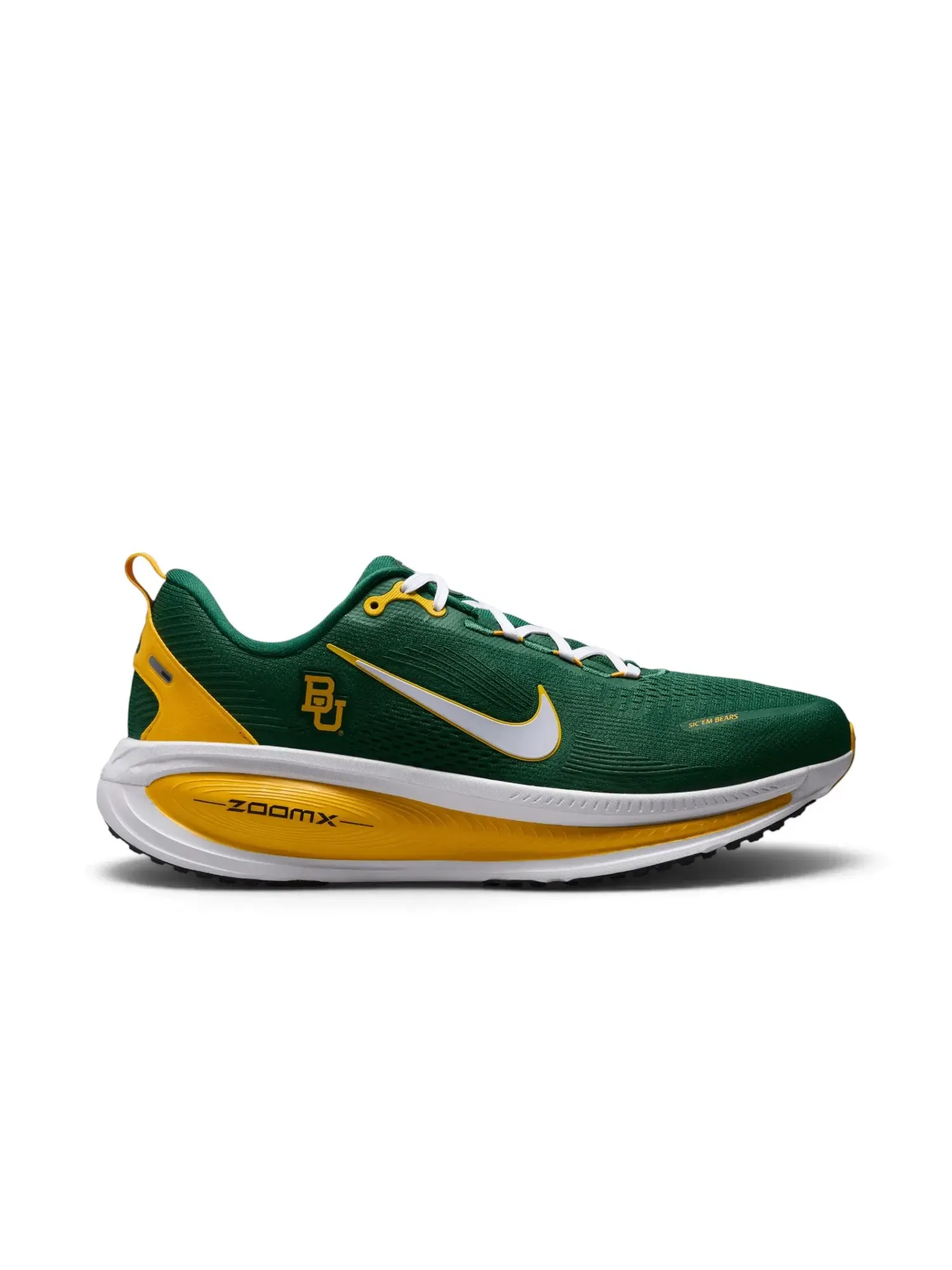 Кроссовки NCAA x Nike Vomero 18 "Baylor" — изображение 1 из 1, зеленый/золотистый-белый
