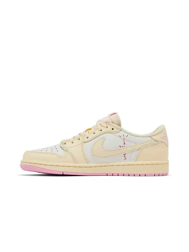 Кроссовки Travis Scott x Air Jordan 1 Retro Low OG — изображение 3 из 10, розовый
