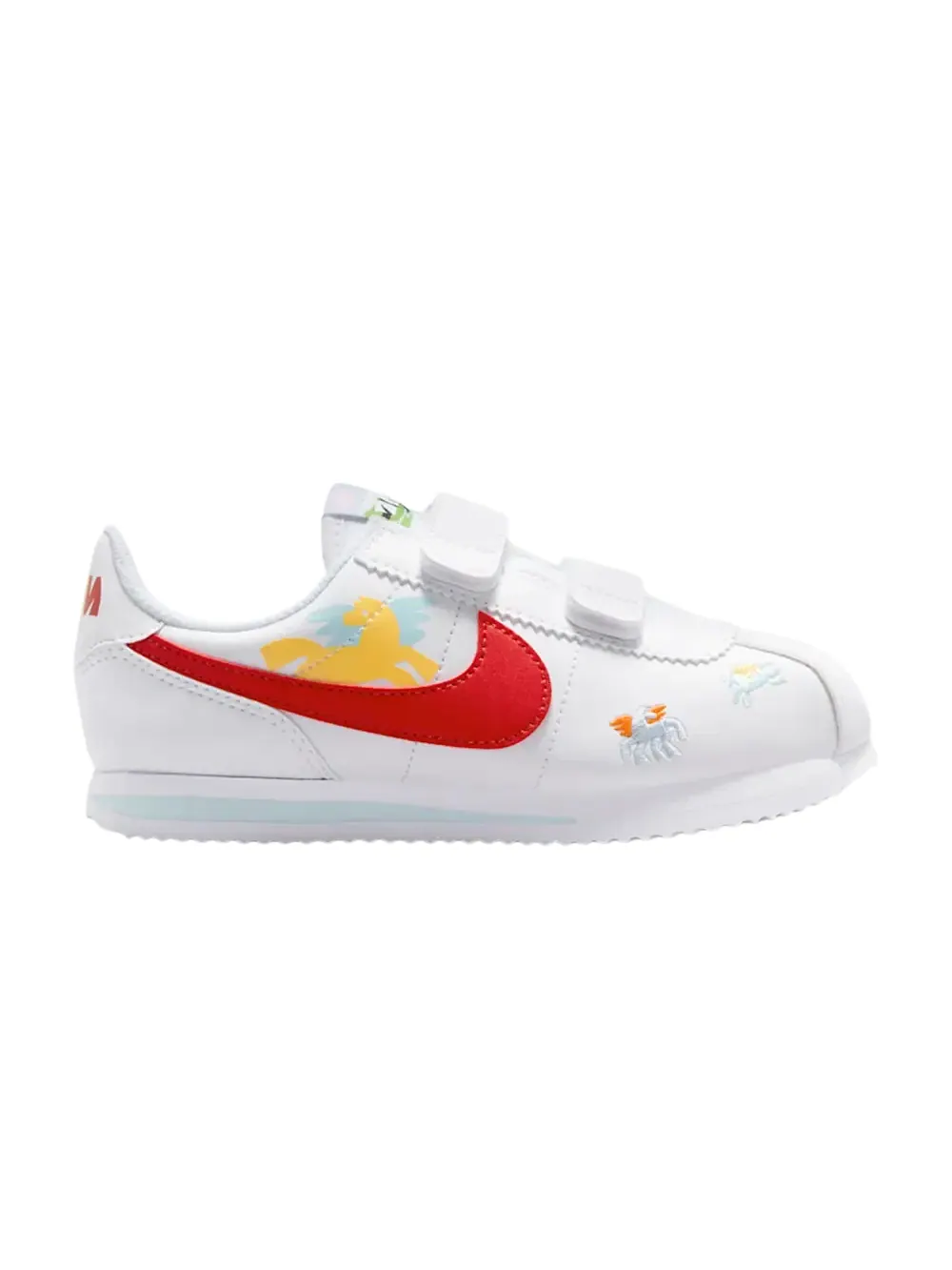 Кроссовки Nike Cortez Basic SL — изображение 1 из 1, белый/красный-белый