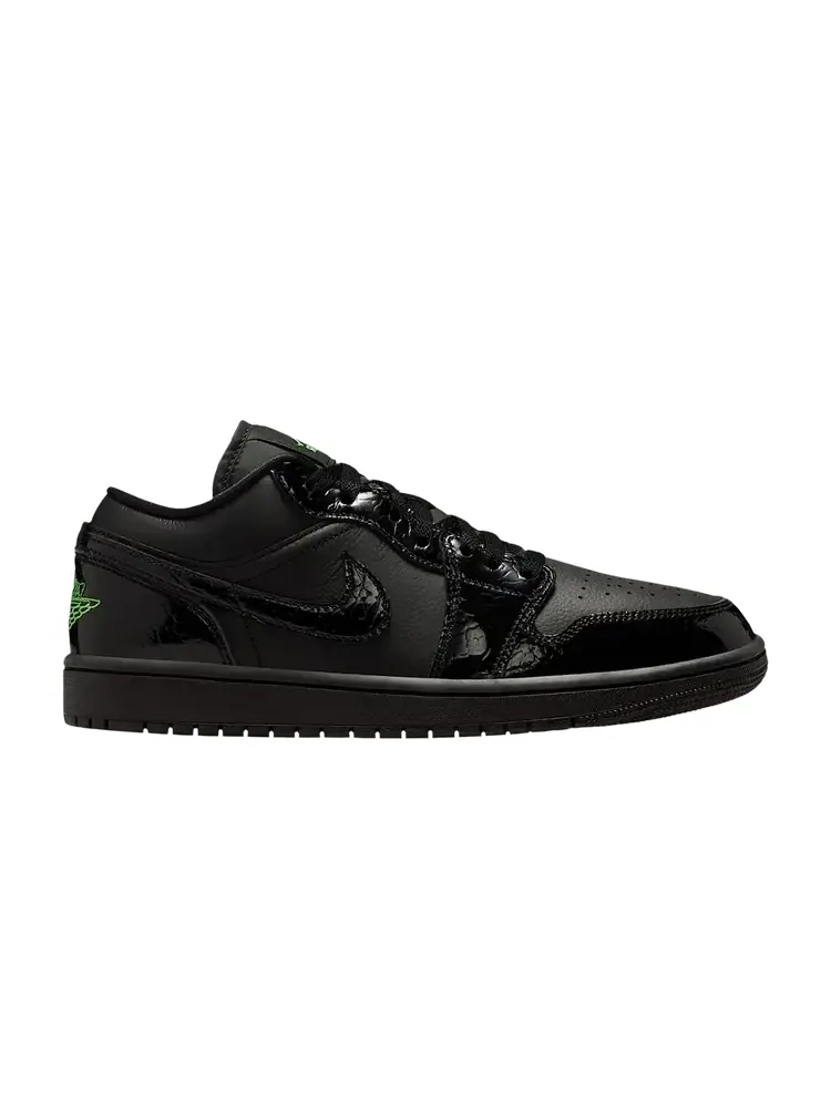 Air Jordan Wmns 1 Low SE 'Black Scream Green' — изображение 1 из 1, черный