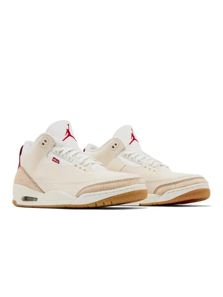 Levi's x Air Jordan 3 Retro 'Lunar New Year' — изображение 8 из 11, бежевый