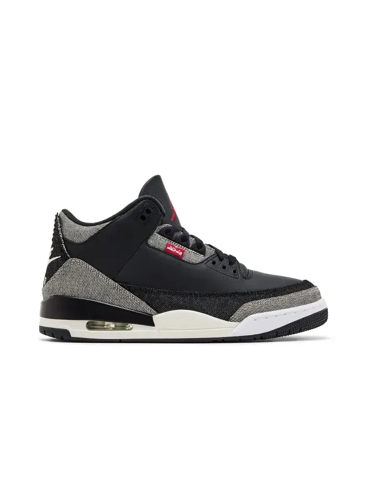 Levi's x Air Jordan 3 Retro SP 'Black Denim' — изображение 1 из 8, черный