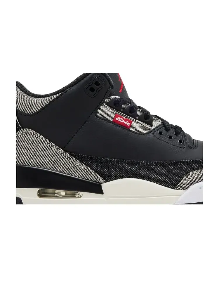 Levi's x Air Jordan 3 Retro SP 'Black Denim' — изображение 2 из 8, черный