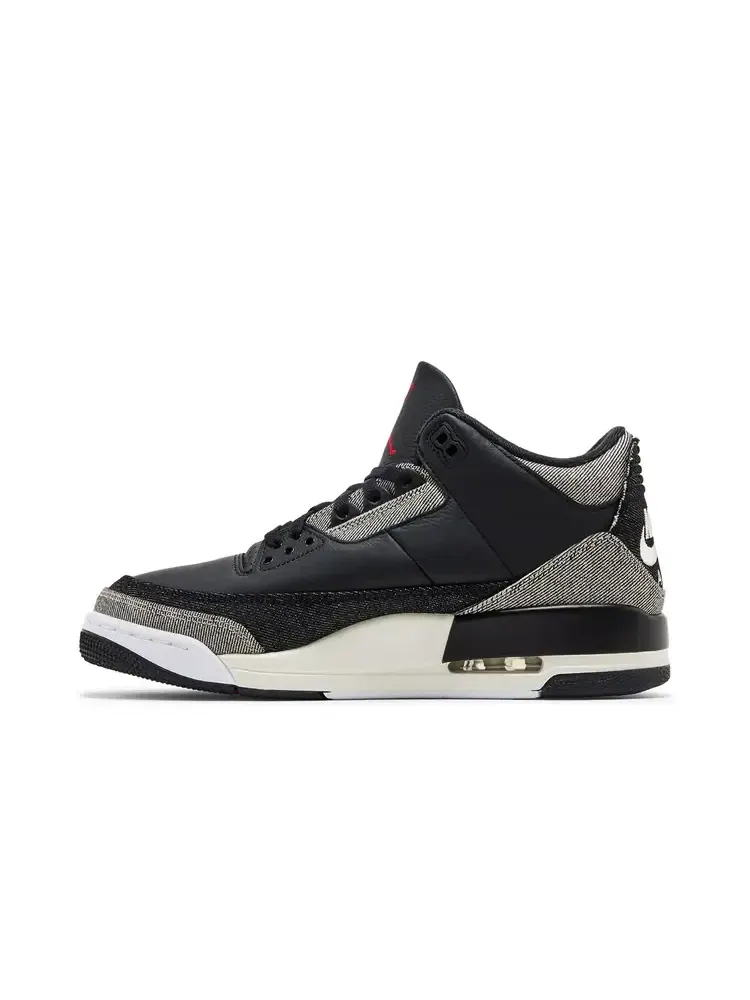 Levi's x Air Jordan 3 Retro SP 'Black Denim' — изображение 3 из 8, черный
