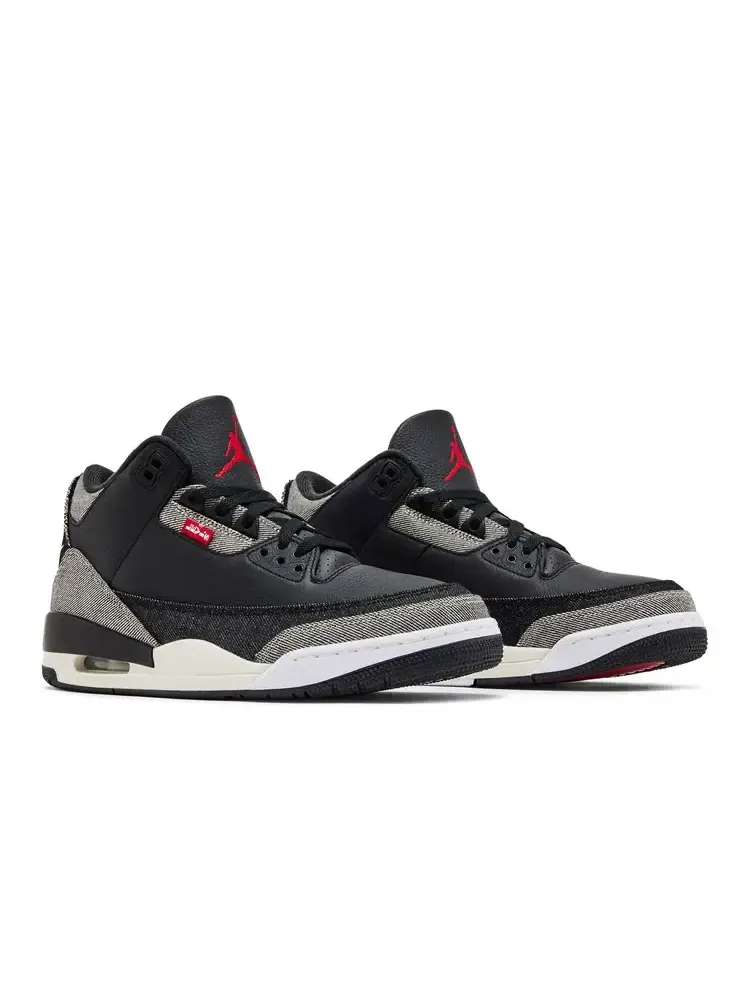 Levi's x Air Jordan 3 Retro SP 'Black Denim' — изображение 8 из 8, черный