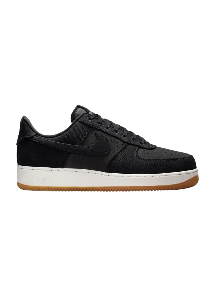 Кроссовки Nike Air Force 1 Low '07 LV8 'Black Canvas' — изображение 1 из 1, черный