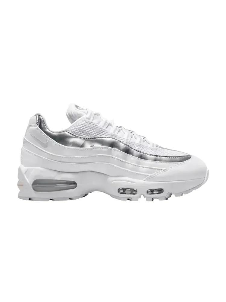 Кроссовки Nike Wmns Air Max 95 SE 'Big Bubble - White Metallic Silver' — изображение 1 из 1, белый