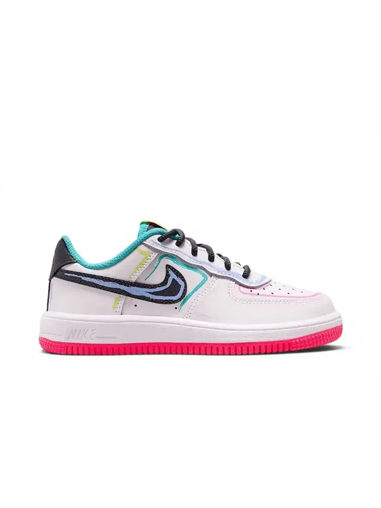 Кроссовки Nike Force 1 Low — изображение 1 из 1, белый розовый