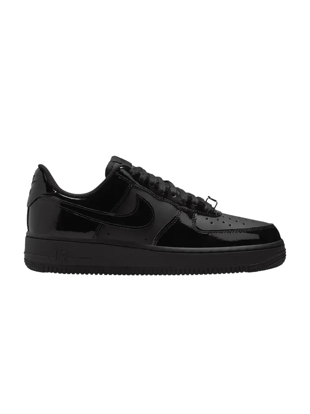 Кроссовки Nike Wmns Air Force 1 Low Patent Black — изображение 1 из 1, черный/белый/черный