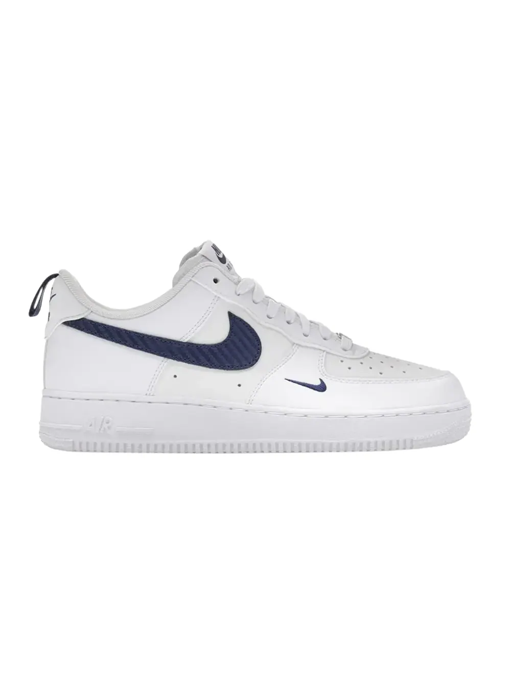 Кроссовки Nike Air Force 1 White Midnight Navy — изображение 1 из 1, белый/белый/темно-синий
