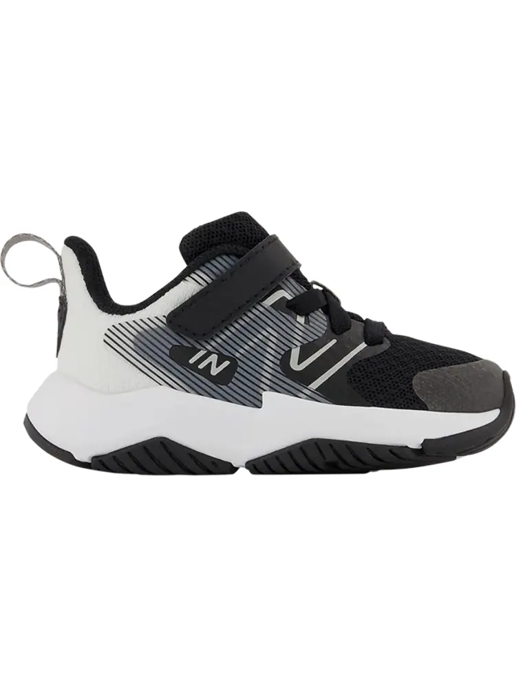 Кроссовки New Balance Rave Run v2 Bungee Lace Toddler Wide 'Black White' — изображение 1 из 1, черный