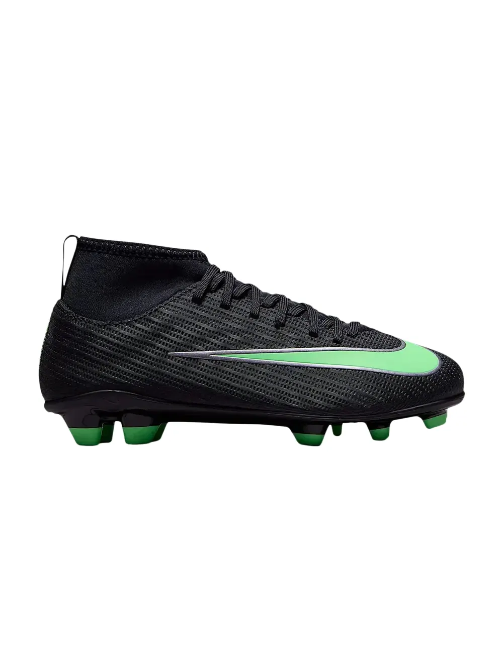 Кроссовки Nike Jr. Mercurial Superfly 11 Club MG PS — изображение 1 из 1, черный/черный/зеленый