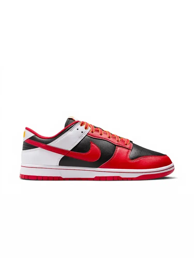 Кроссовки Nike Dunk Low Retro — изображение 1 из 1, черный белый золотистый