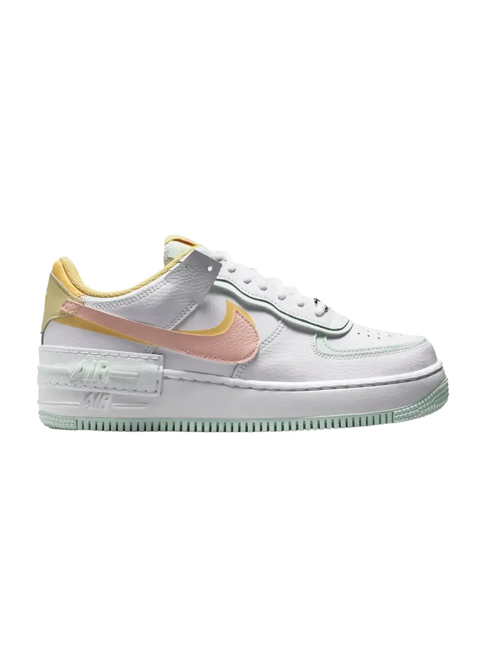 Кроссовки Nike Wmns Air Force 1 Shadow — изображение 1 из 1, белый/оранжевый-белый