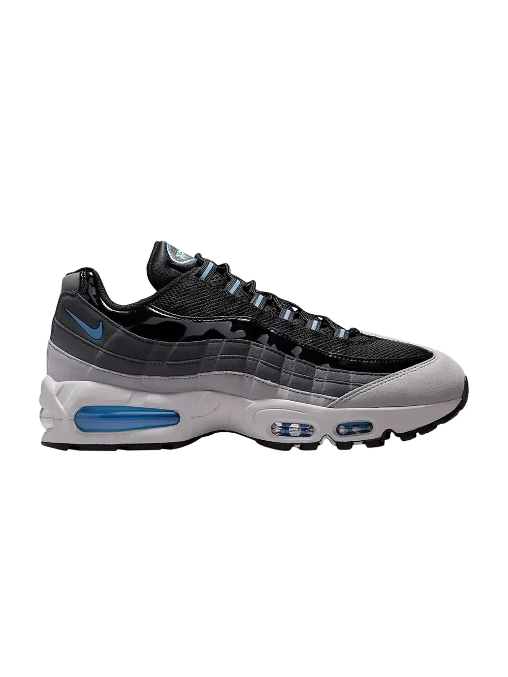 Кроссовки Nike Air Max 95 - Black Grey Fog Blue — изображение 1 из 1, черный/серый//синий