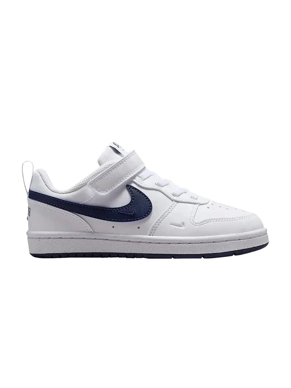 Кроссовки Nike Court Borough Low PS — изображение 1 из 1, белый/темно-синий