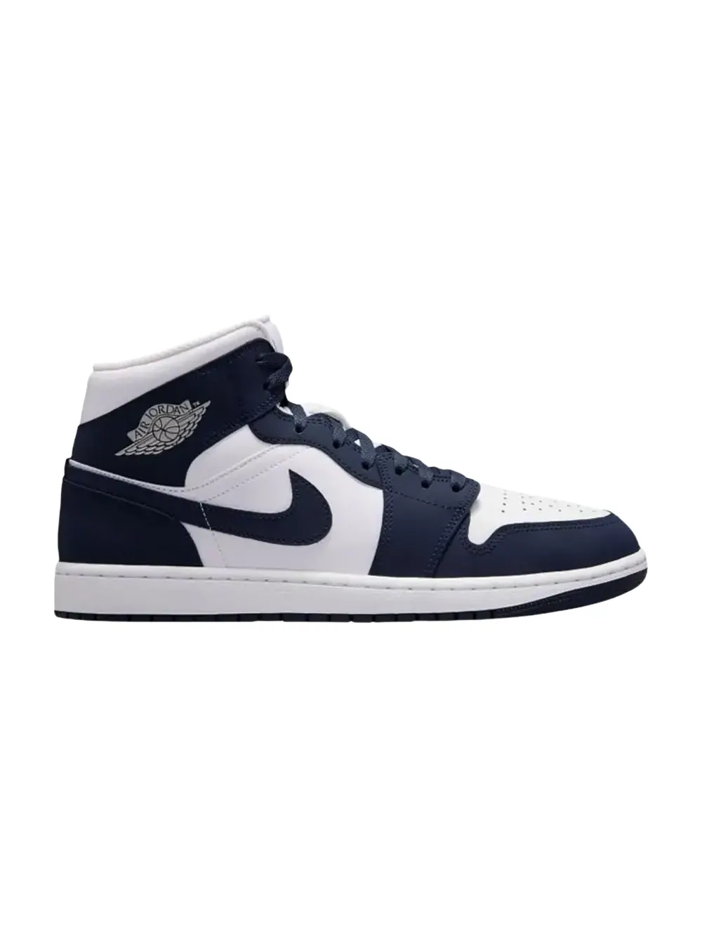 Кроссовки Air Jordan 1 Mid — изображение 1 из 1, белый-серый