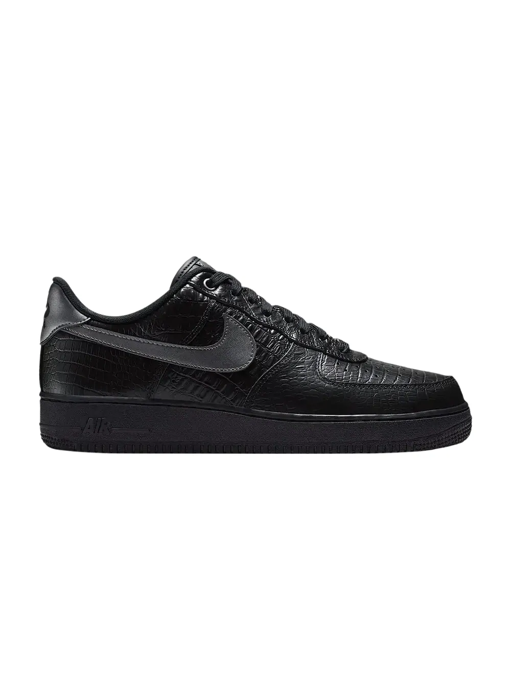 Кроссовки Nike Air Force 1 Triple Black Croc — изображение 1 из 1