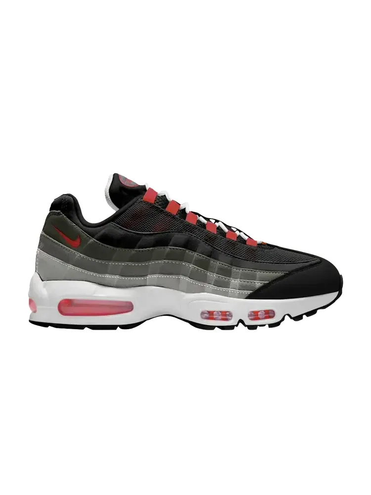 Кроссовки Nike Air Max 95 'Big Bubble - Reverse Solar Red' — изображение 1 из 1, серый