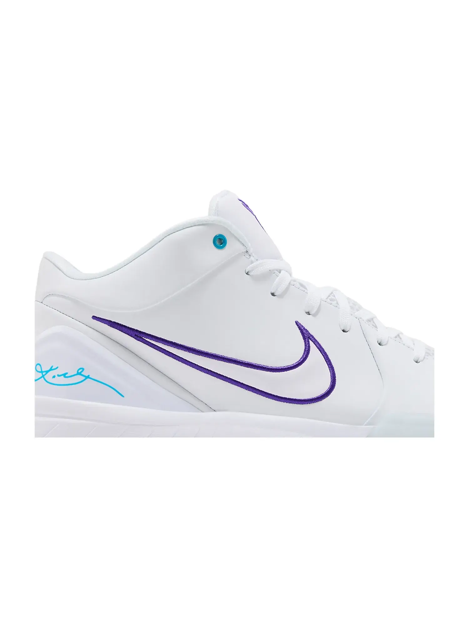 Кроссовки Nike Kobe 4 Protro "Draft Day Pack - Charlotte Hornets" — изображение 2 из 8, белый/синий-фиолетовый