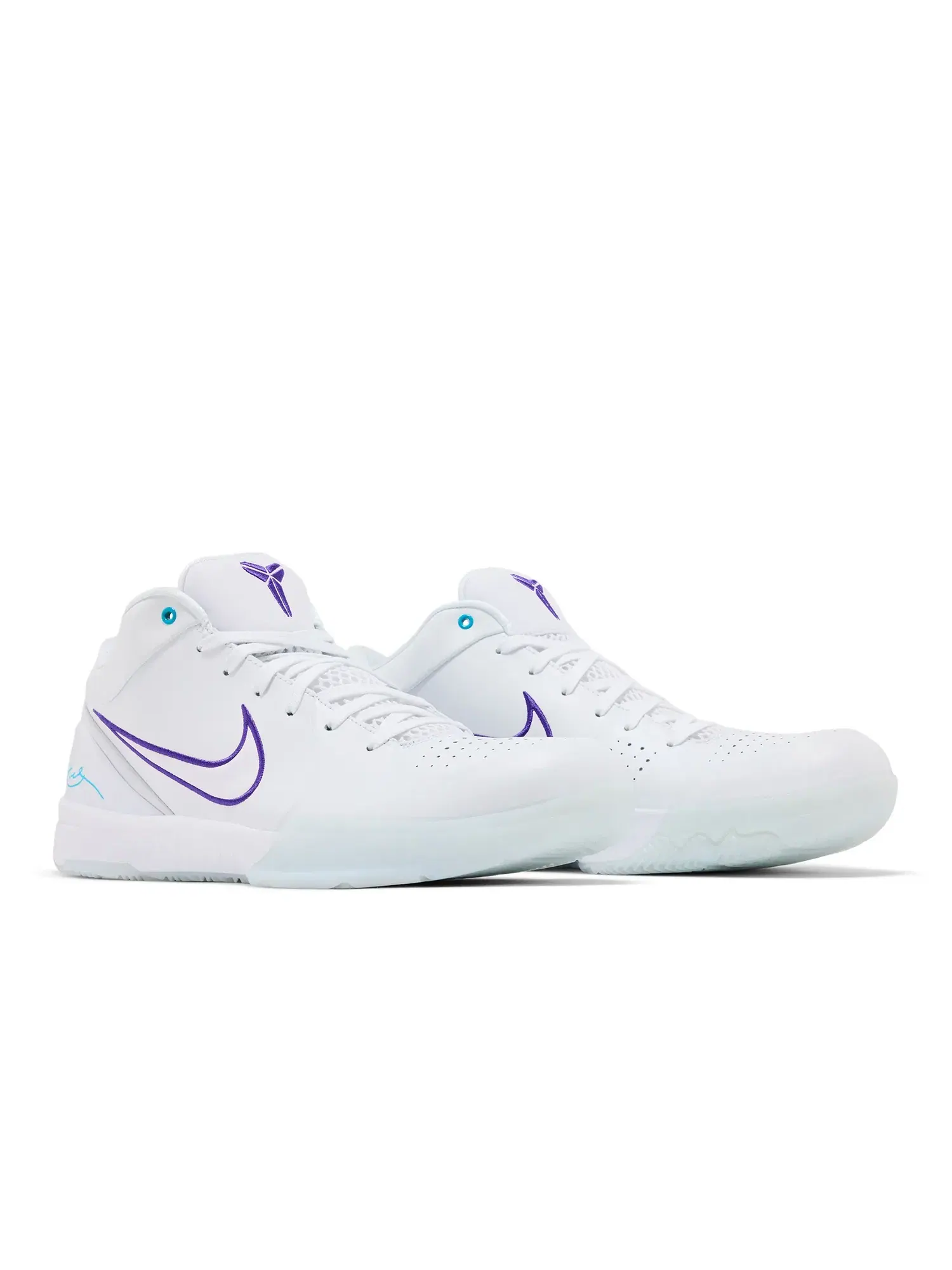 Кроссовки Nike Kobe 4 Protro "Draft Day Pack - Charlotte Hornets" — изображение 8 из 8, белый/синий-фиолетовый