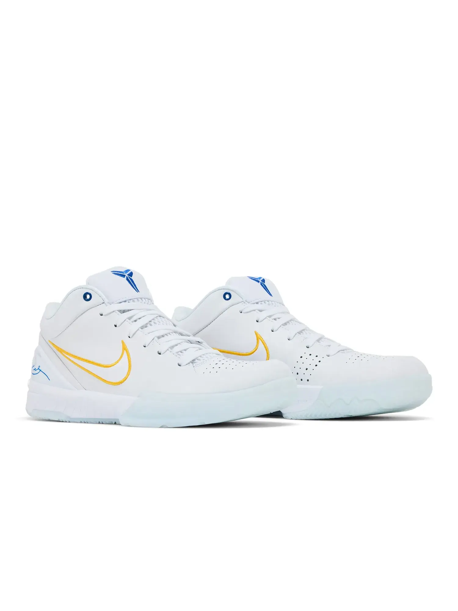 Кроссовки Nike Kobe 4 Protro "Draft Day Pack - Golden State Warriors" — изображение 8 из 8, белый/синий