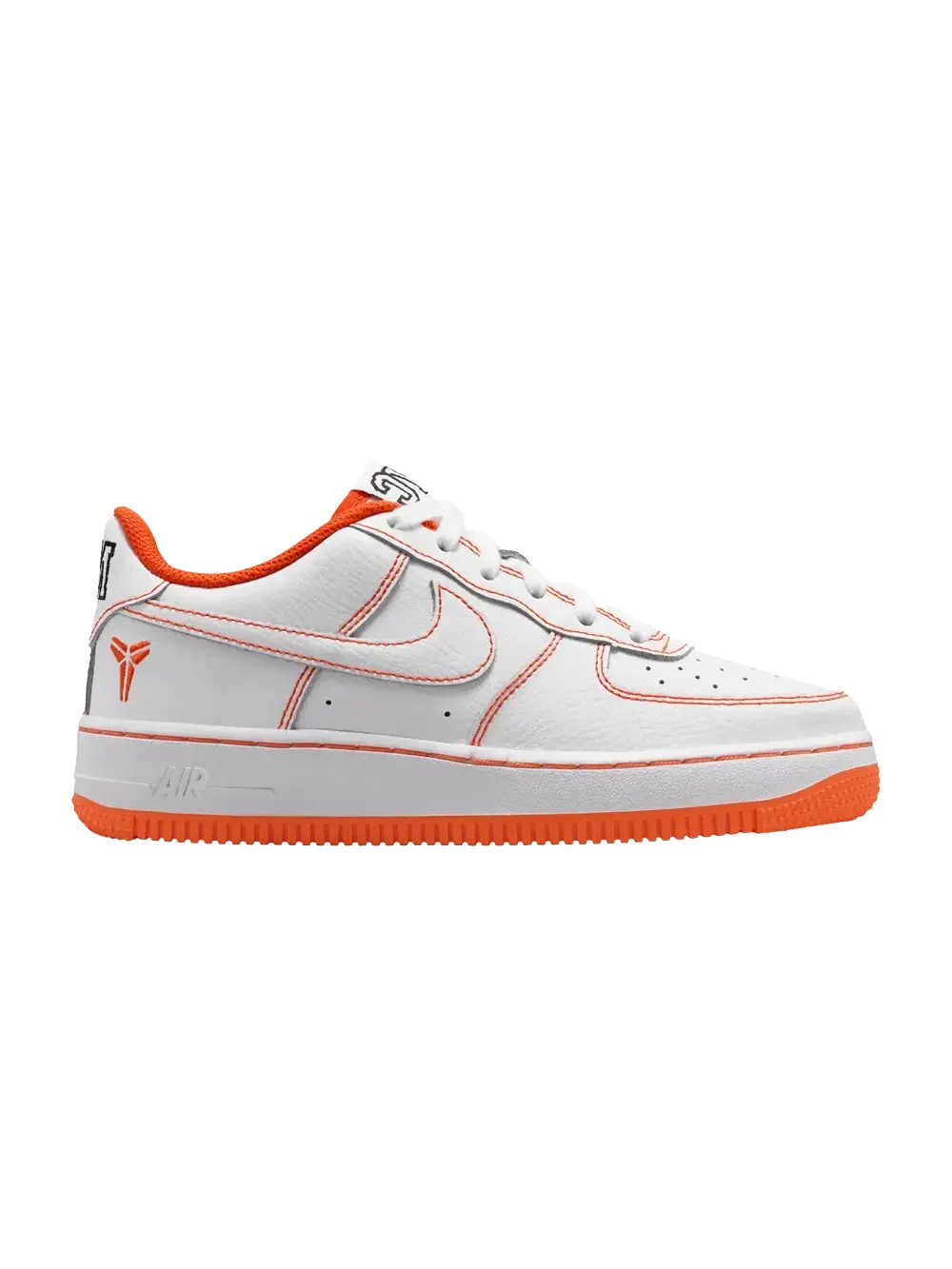 Кроссовки Kobe Bryant x Nike Air Force 1 Low Protro GS — изображение 1 из 1, белый/белый-оранжевый