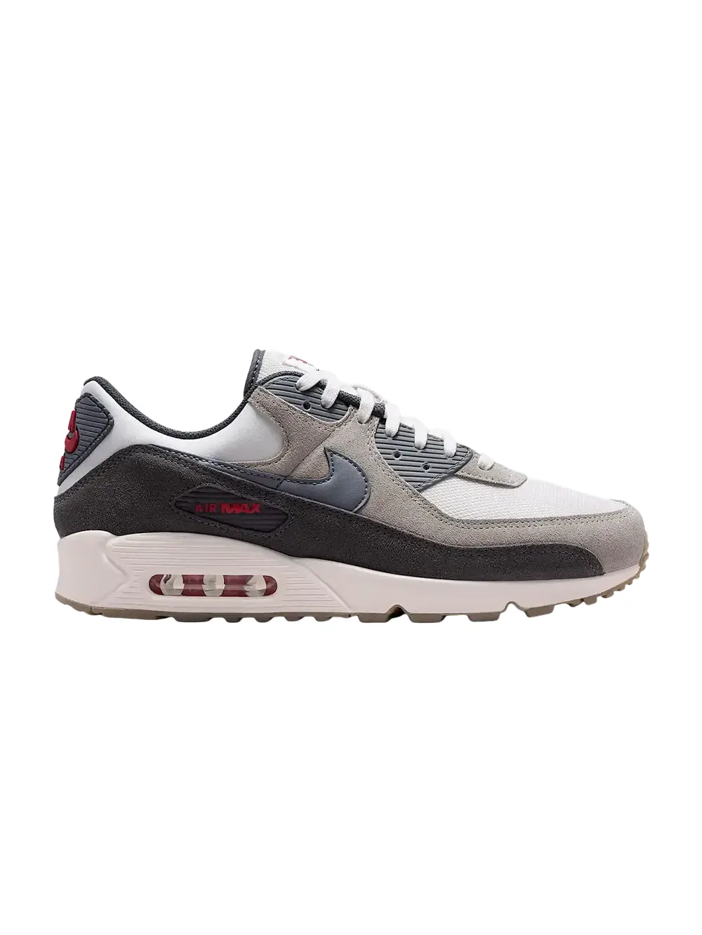 Кроссовки Nike Air Max 90 Premium — изображение 1 из 1, белый/серый//серый