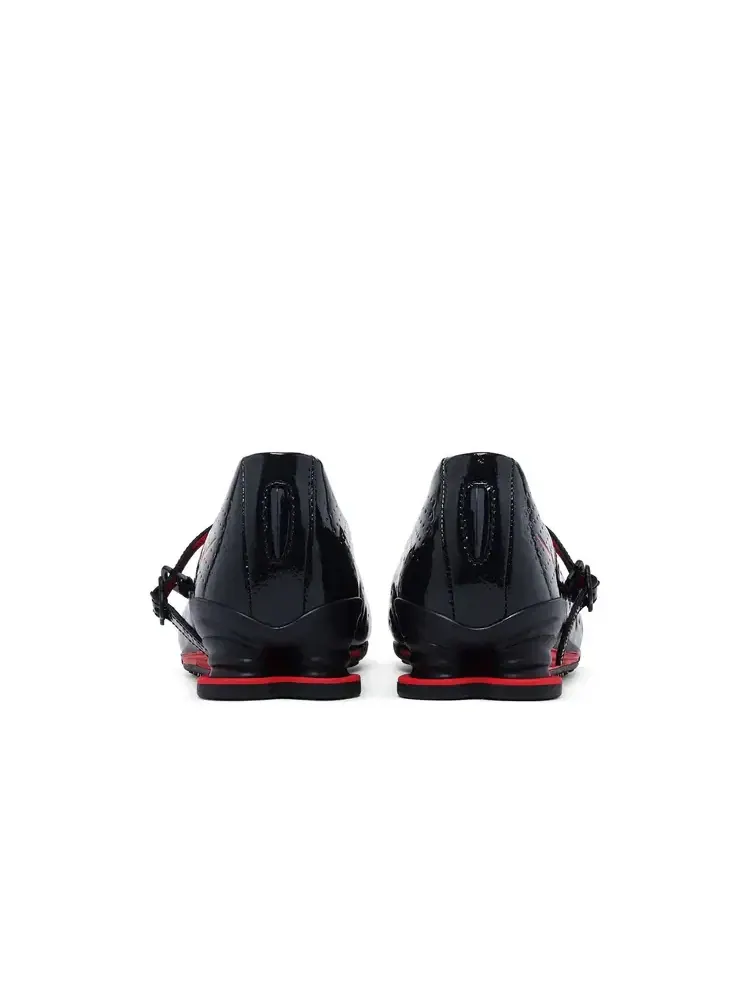 Кроссовки LABELHOOD x Nike Wmns Shox Z Calistra — изображение 6 из 8, черный красный