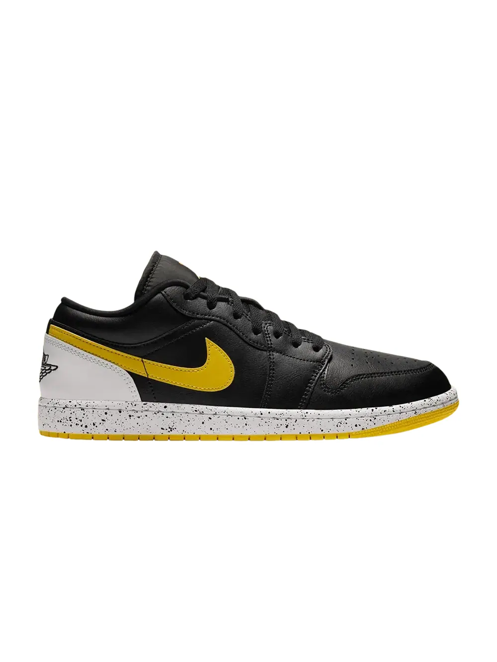 Кроссовки Air Jordan 1 Low — изображение 1 из 1, черный/белый/желтый
