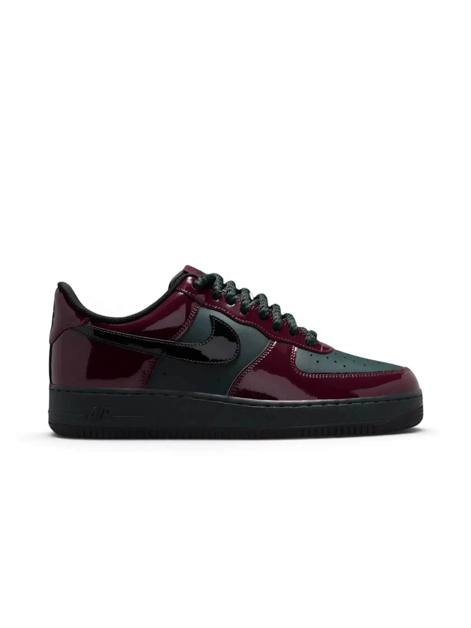 Кроссовки Nike Air Force 1 Low Patent — изображение 1 из 1, черный/бордовый-черный