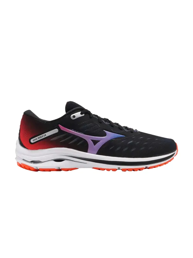 Кроссовки Mizuno Wave Rider 24 'Osaka Marathon - Rainbow Multi' — изображение 1 из 1, черный/синий/желтый