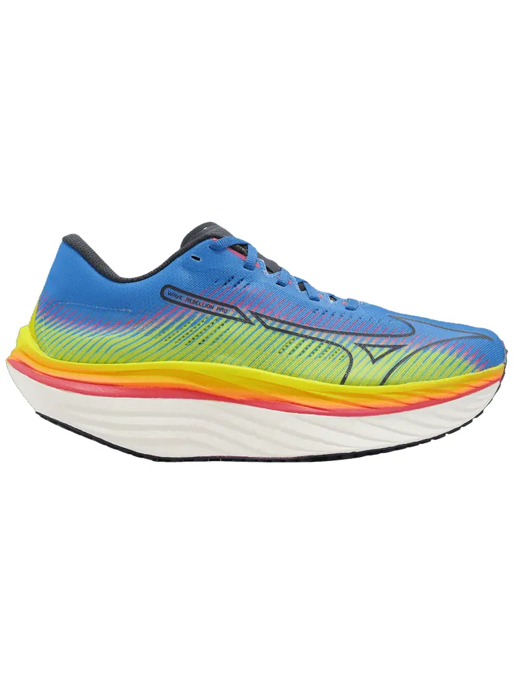 Кроссовки Mizuno Wave Rebellion Pro 'Yellow Blue Gradient' — изображение 1 из 1, синий
