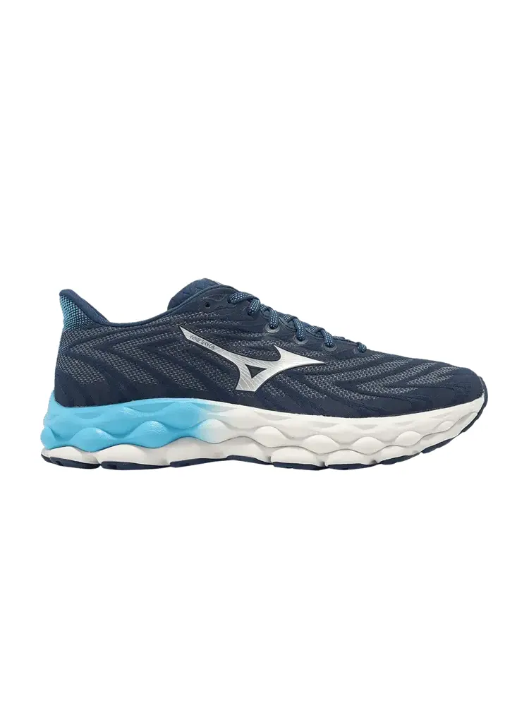 Кроссовки Mizuno Wave Sky 8 Blue Wing Teal — изображение 1 из 1, синий