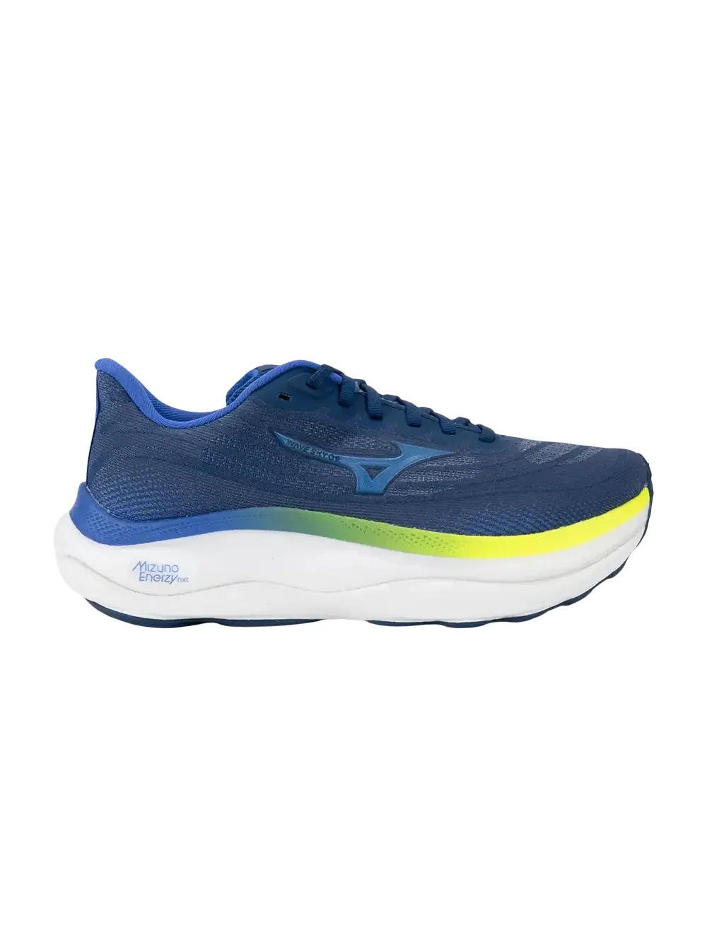 Кроссовки Mizuno Wave Sky 9 — изображение 1 из 1, синий/желтый-белый