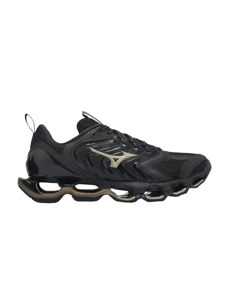 Кроссовки Mizuno Wave Prophecy 14 S 'Black Gold' — изображение 1 из 1, черный/золотистый