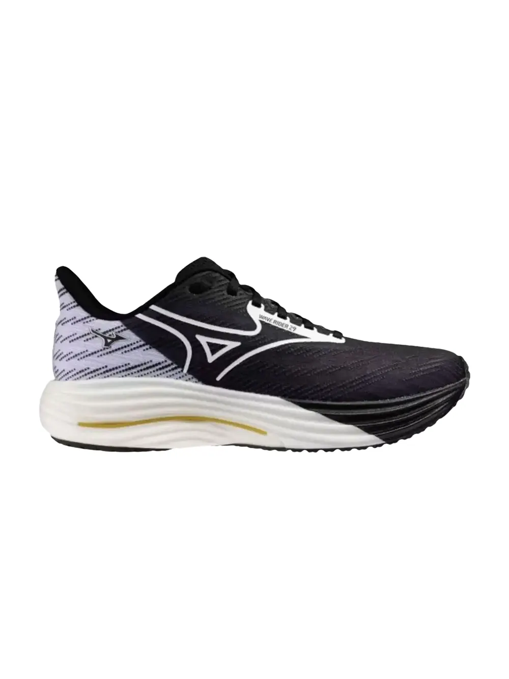 Кроссовки Mizuno Wave Rider 29 — изображение 1 из 1, черный/белый
