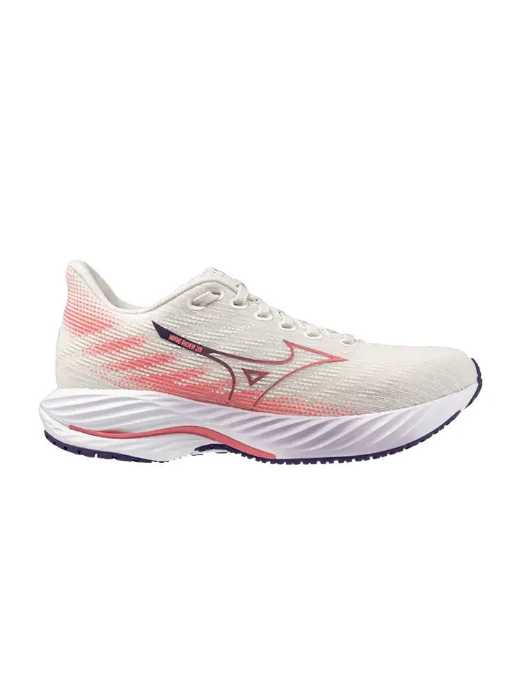 Кроссовки Wmns Wave Rider 28 'Snow White Camellia Rose' — изображение 1 из 1, белый розовый