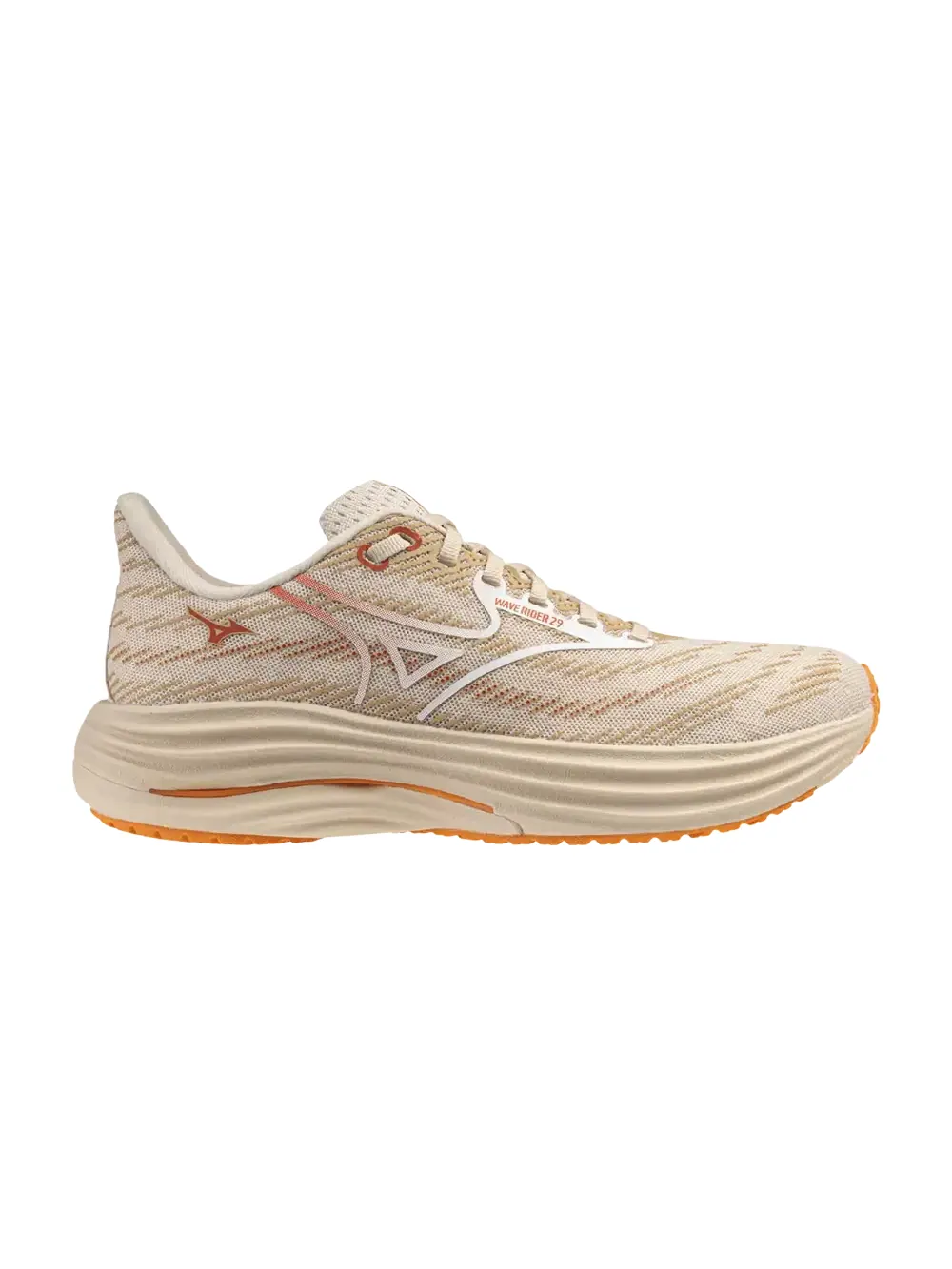 Кроссовки Mizuno Wmns Wave Rider 29 — изображение 1 из 1, бежевый/красный
