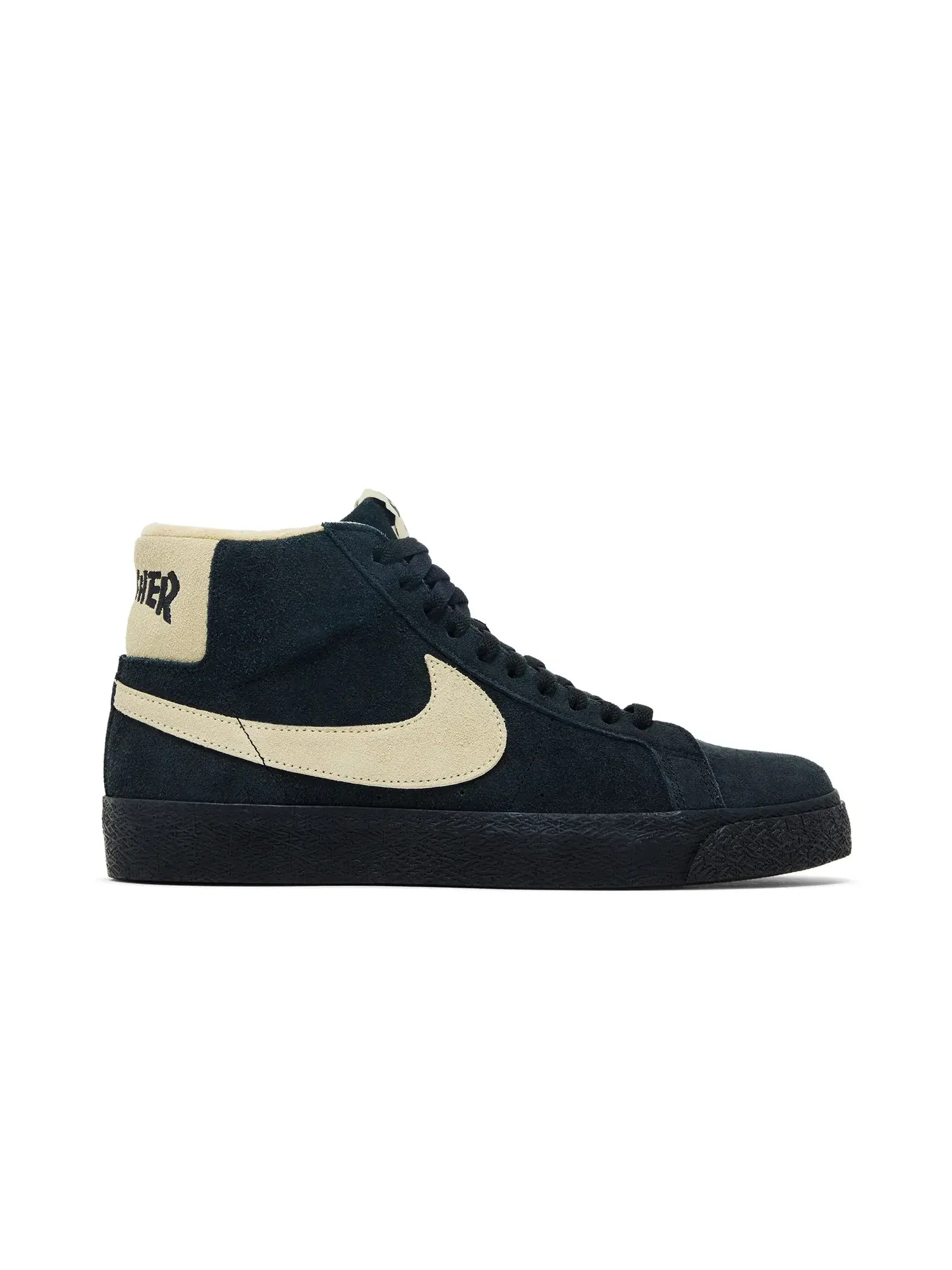 Кроссовки Thrasher x Nike Blazer SB — изображение 1 из 8, черный/золотистый/черный