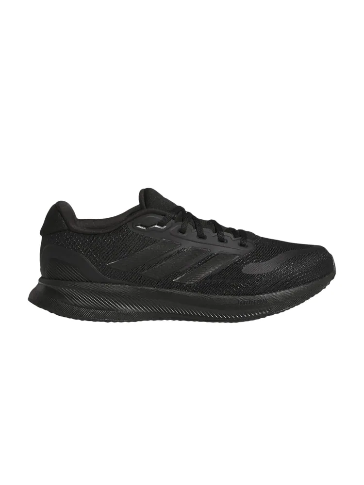 Кроссовки adidas Runfalcon 5 Wide 'Black White' — изображение 1 из 1, черный/черный/белый