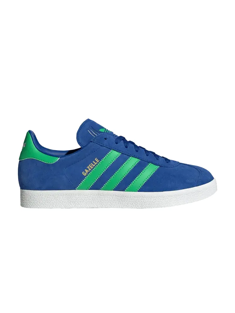 Кроссовки adidas Gazelle 'Royal Blue Energy Green' — изображение 1 из 1, синий/зеленый/белый