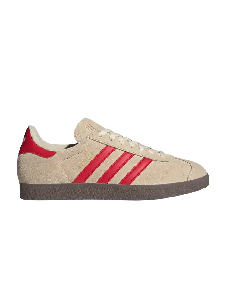 Кроссовки adidas Gazelle Sand Strata Scarlet — изображение 1 из 1, песочный