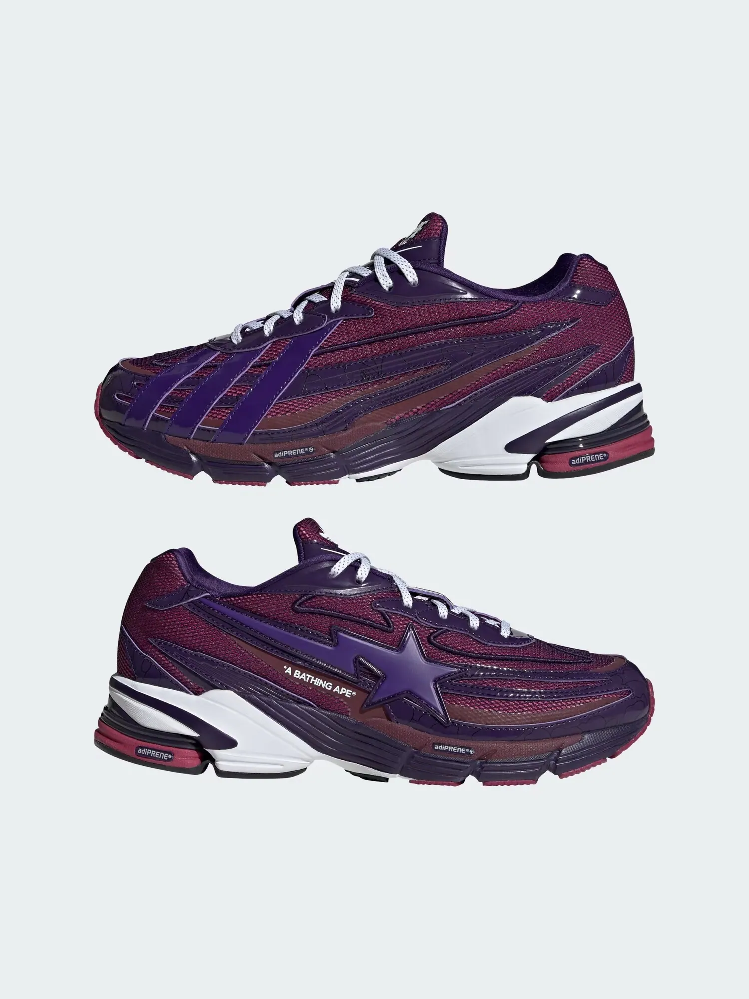 Кроссовки Adidas Originals Orketro x BAPE — изображение 7 из 9, фиолетовый