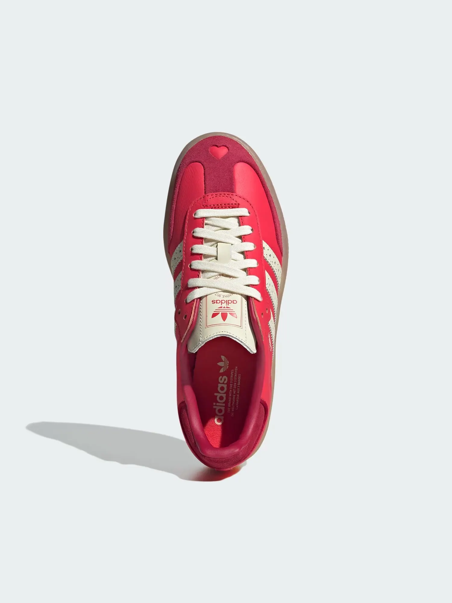 Женские кроссовки adidas Sambae Valentine's Day 2025 — изображение 2 из 8, красные