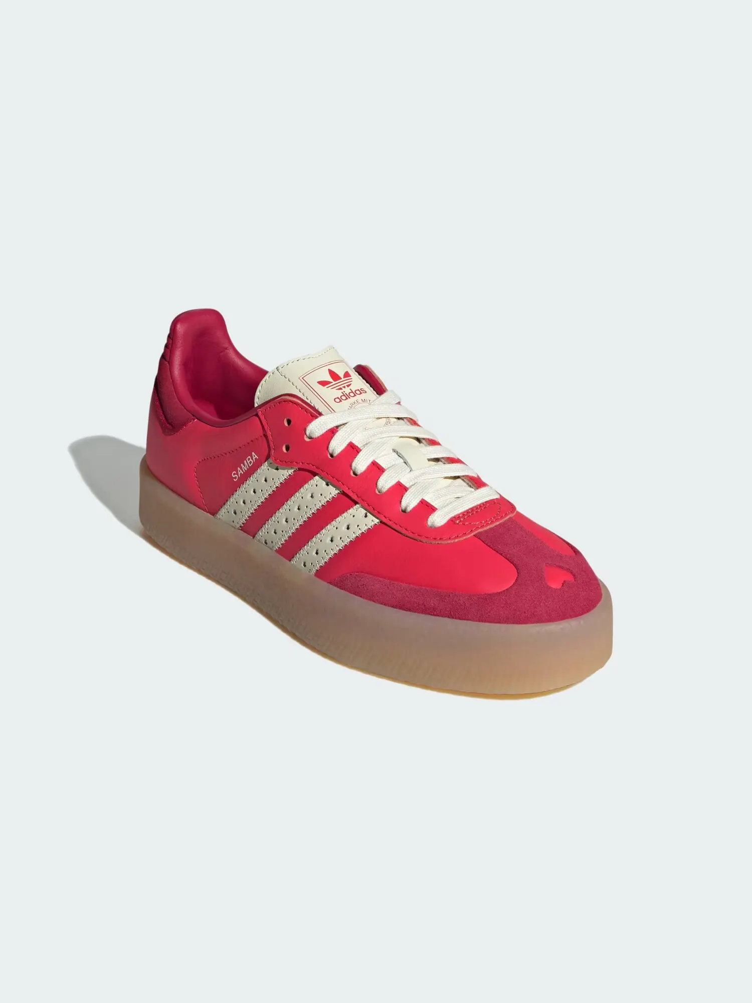 Женские кроссовки adidas Sambae Valentine's Day 2025 — изображение 4 из 8, красные